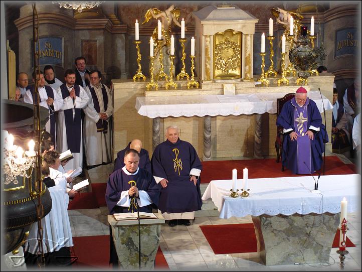  evangelium četl jáhen František Bačovský