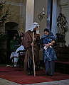 na scéně se objevují Josef a Maria s dítětem