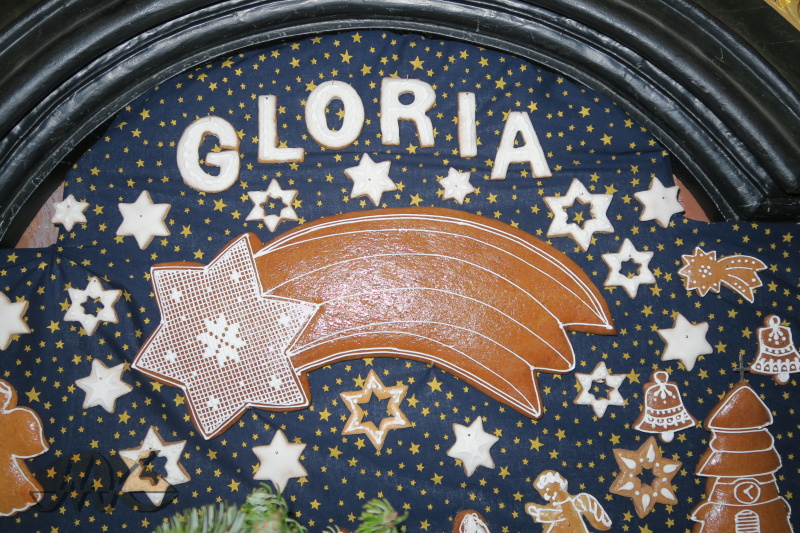 kometa a nápis GLORIA